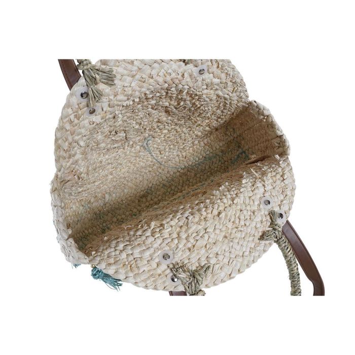 DKD Home Decor Bolso Mediterraneo Seagrass Polyester Flecos Gris Verde Menta Natural 9x48x39 cm (2 Unidades) 1 DKD Home Decor Bolso Mediterraneo Seagrass Polyester Flecos Gris Verde Menta Natural 9x48x39 cm (2 Unidades) 1