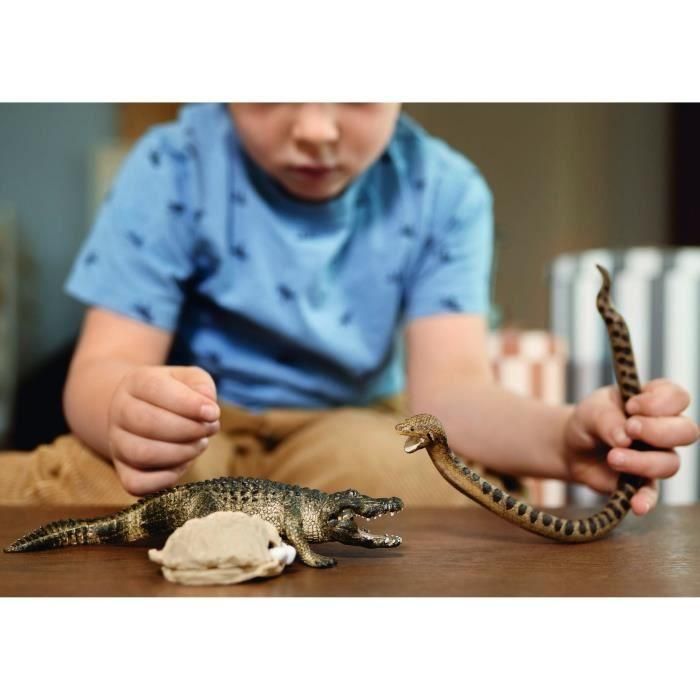 Caja Duel Aligator/Anaconda, figuras de animales salvajes, Schleich 42559 Wild Life, Para niños a partir de 3 años 4 Caja Duel Aligator/Anaconda, figuras de animales salvajes, Schleich 42559 Wild Life, Para niños a partir de 3 años 4