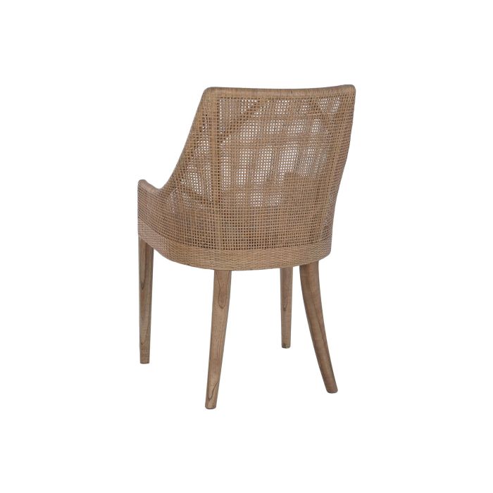 DKD Home Decor Silla Gris Marrón 52x88x51 cm Mindi Poliéster 2