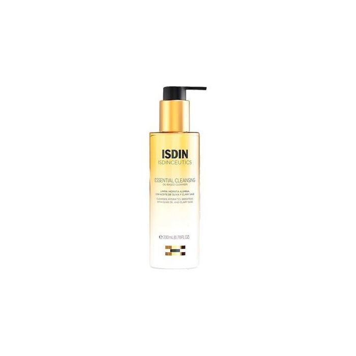 Isdin ISDINCEUTICS essential cleansing Aceite Limpiador Facial Oil-to-Milk Desmaquillante Hidratante Todo Tipo Pieles 200 ml