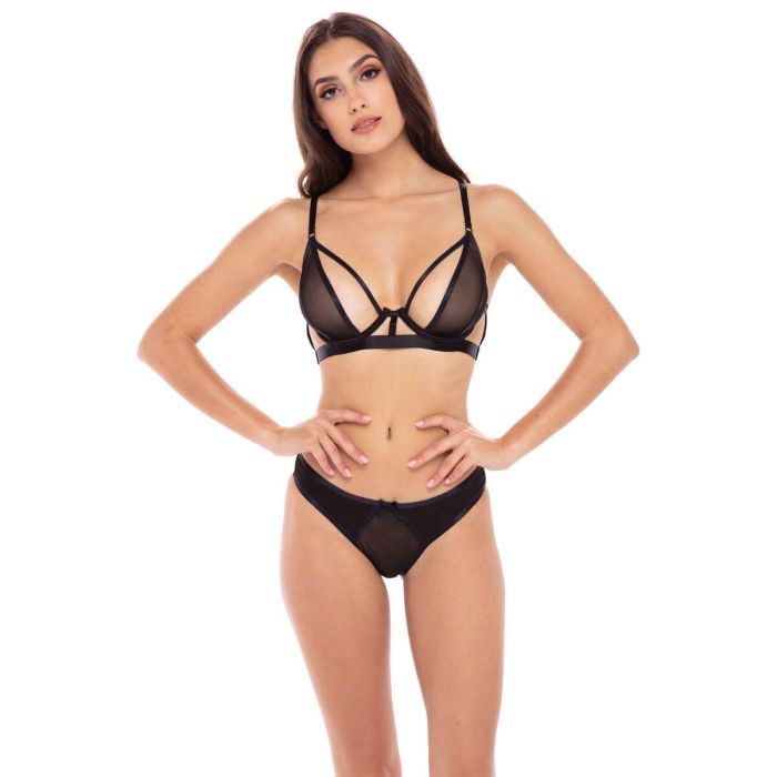 Conjunto de Lencería René Rofé Negro (S/M) 5 Conjunto de Lencería René Rofé Negro (S/M) 5