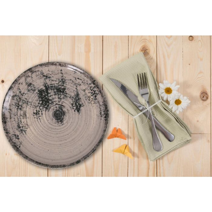 Plato Hondo Aspe Montecarlo Gris Mate 23 cm - Inde (12 Unidades) 1 Plato Hondo Aspe Montecarlo Gris Mate 23 cm - Inde (12 Unidades) 1