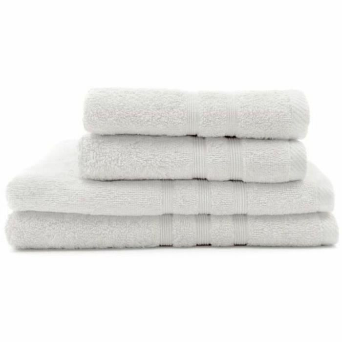 Today Set de 4 Toallas de Baño 100% Algodón de 450 g/m² - Incluye 2 de 50x90cm y 2 de 70x130cm - Color Tiza Essential 1 Today Set de 4 Toallas de Baño 100% Algodón de 450 g/m² - Incluye 2 de 50x90cm y 2 de 70x130cm - Color Tiza Essential 1