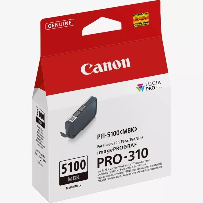 Cartucho Tinta Canon Pfi - 5100Mbk Negro Mate 1 Cartucho Tinta Canon Pfi - 5100Mbk Negro Mate 1
