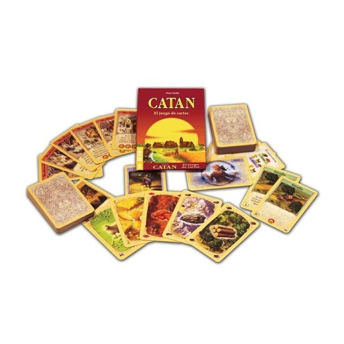 Devir Catan Cartas Mini - Juego de Mesa de Estrategia para 4 Jugadores, Edición Básica, Español, Edad 8+ años