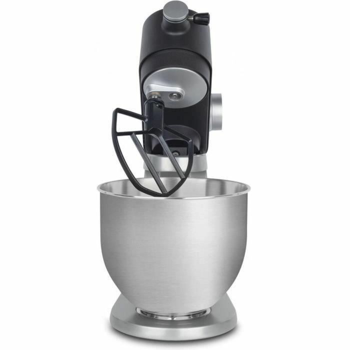 Robot repostero - H.Koenig - KM120 - 800 W - Bol de acero inoxidable 5 L - 8 velocidades - Gris mate y plata 4