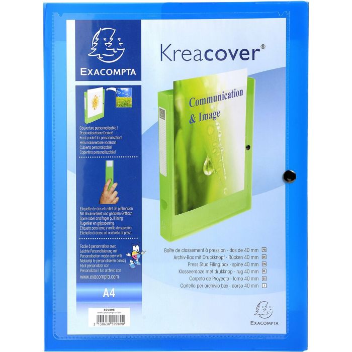 Carpeta Exacompta Azul A4 (5 Unidades) 4 Carpeta Exacompta Azul A4 (5 Unidades) 4