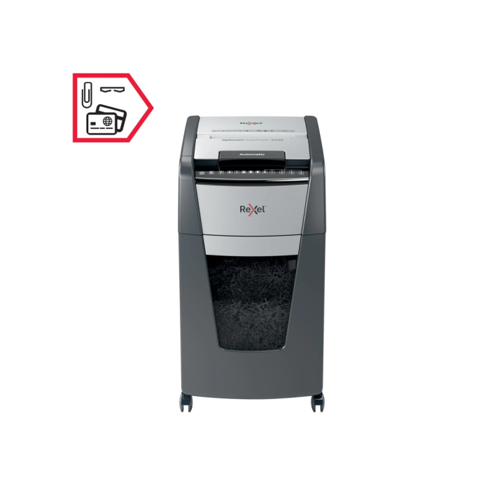 Trituradora de Papel Micro Corte Rexel Optimum Auto+ 300M 60 L 9