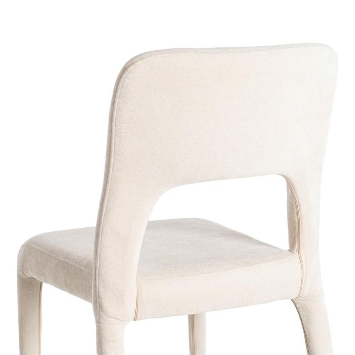 Silla Apilable Crema Tejido Salón 47 X 61 X 84 cm