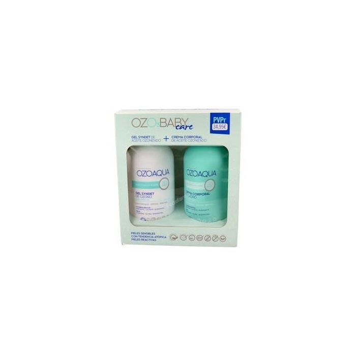 OZOBABY Pack Care: Gel Syndet 500 ml y Crema Corporal. Cuidado completo para bebé