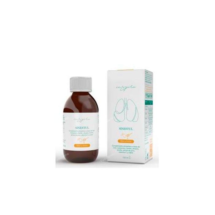 Inspira Sinestul Miel y Limón 150 ml - Jarabe con Vitamina C y Cobre para Bienestar y Sistema Inmunitario, ingredientes naturales