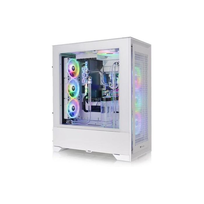 Thermaltake CTE T500 Air, Torre PC Full Tower Blanco con Optimización de Flujo de Aire, Ventilador 140mm y Soporte para HDD/SSD 2.5/3.5''