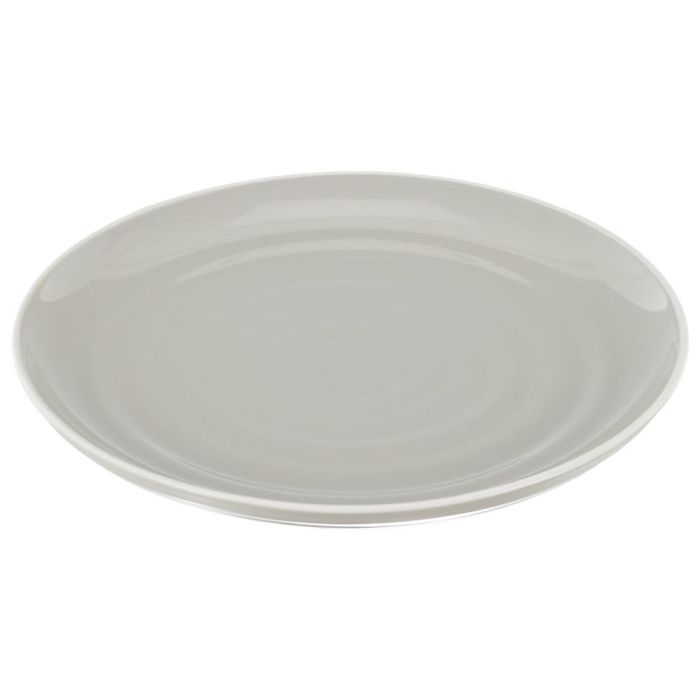 Home Deco Factory Plato Gris Bicolor Cerámica Diámetro 26.5 cm Mesa 2