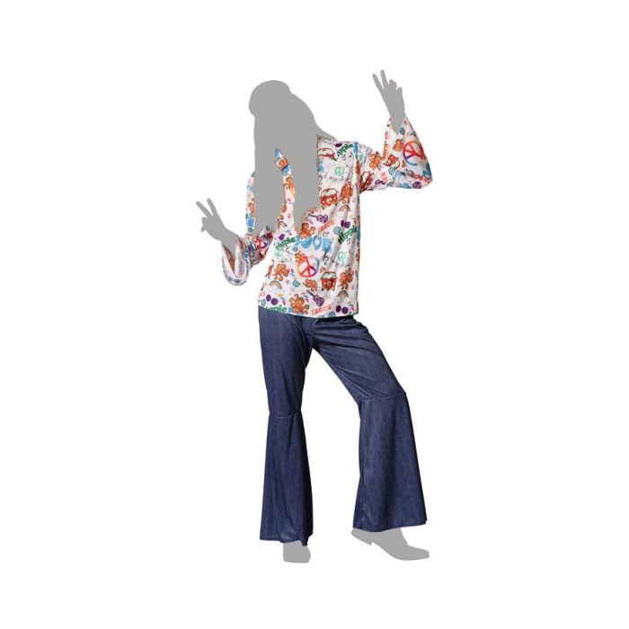 Disfraz para Adultos Hippie M/L 4 Disfraz para Adultos Hippie M/L 4