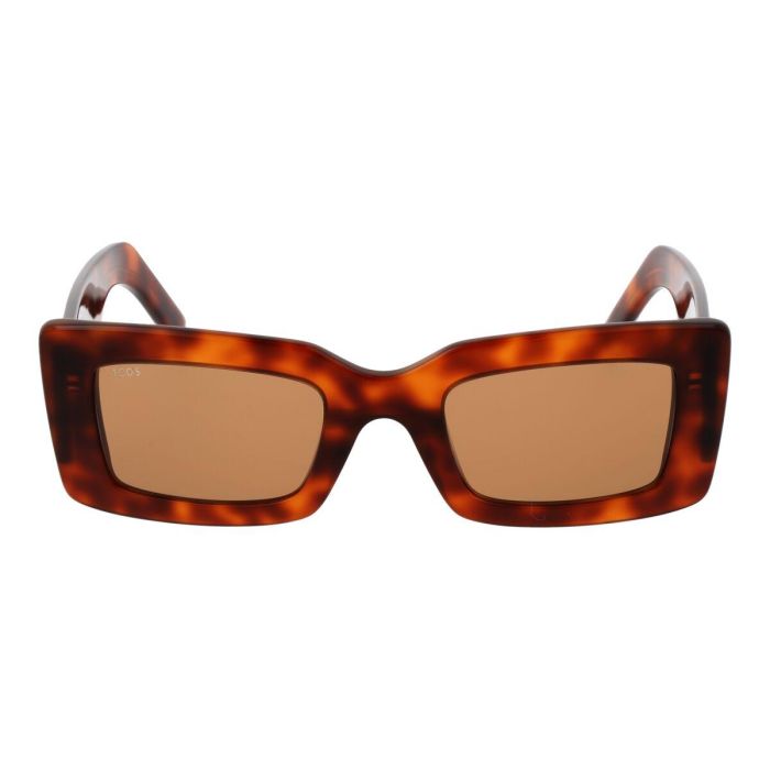 Tod's Gafas de Sol TO0348 53E para Mujer - Rectangulares, Montura Blonde Havana, Cristales Brown 2 Tod's Gafas de Sol TO0348 53E para Mujer - Rectangulares, Montura Blonde Havana, Cristales Brown 2