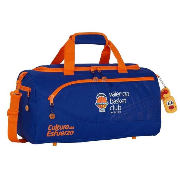 Bolsa de Deporte Valencia Basket Azul Naranja (50 x 25 x 25 cm)
