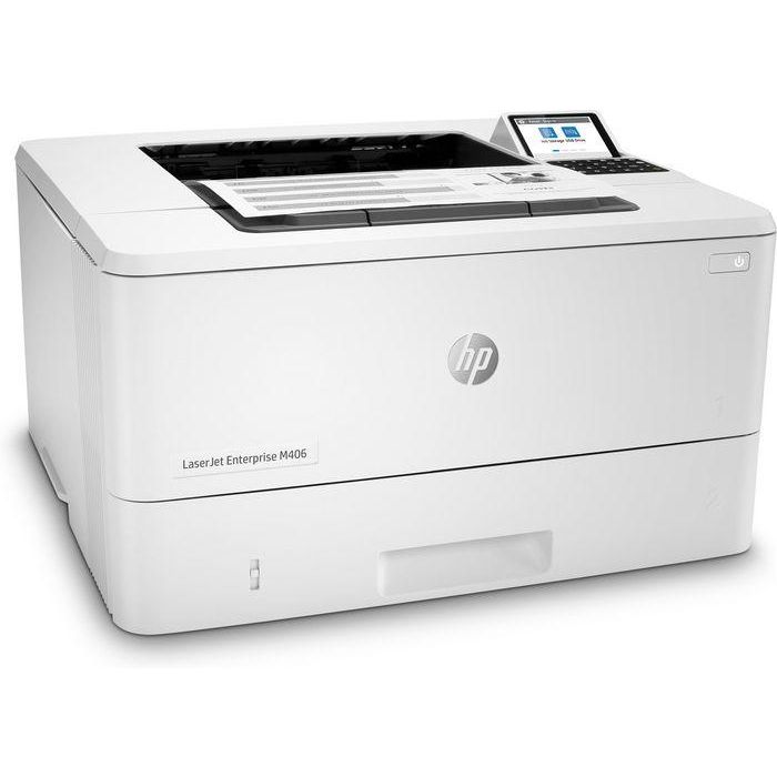 HP M406dn Impresora Láser Enterprise de Nivel Inicial, 40ppm, 1200x1200dpi, A4, 1024MB, LCD con Máxima Seguridad 2