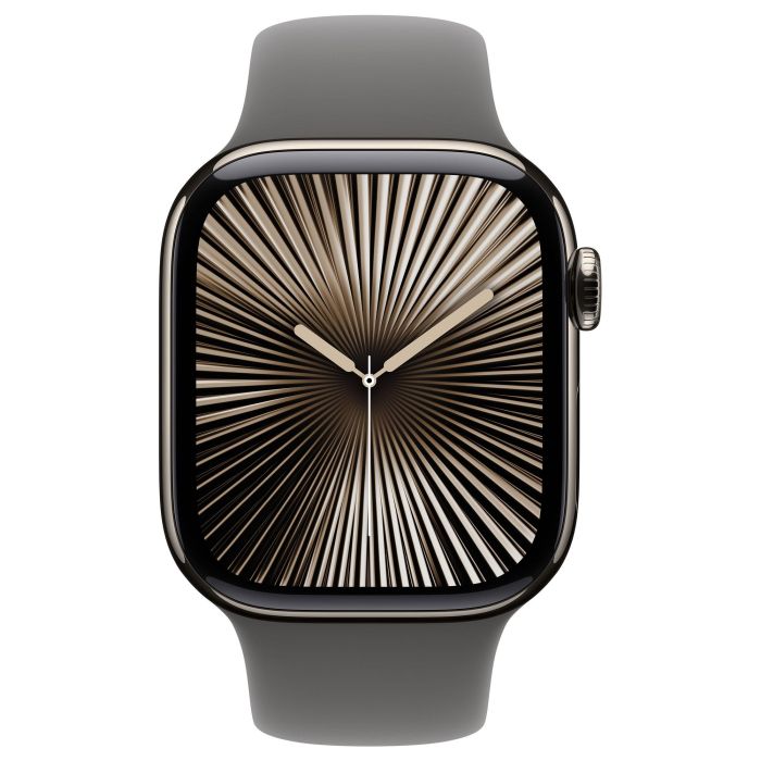 Apple Watch Series 10 GPS + Cellular 42mm Caja de Titanio Natural con Correa Deportiva Gris Piedra Talla M/L 1