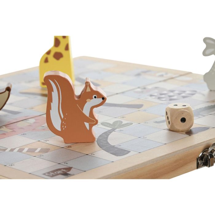DKD Home Decor Juego de Mesa Infantil de Madera Multicolor Set de 7 piezas 13x3.3x26 cm 3 DKD Home Decor Juego de Mesa Infantil de Madera Multicolor Set de 7 piezas 13x3.3x26 cm 3