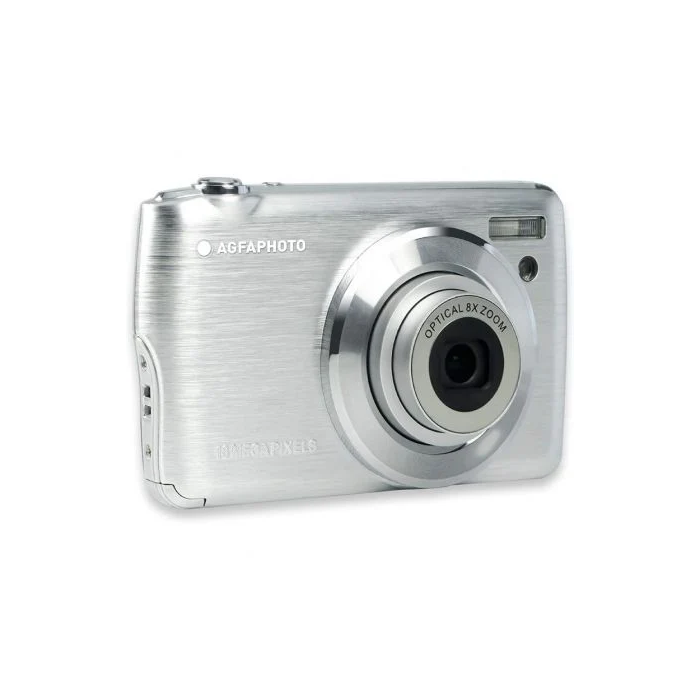 AgfaPhoto DC8200SI Cámara Digital Compacta, 18MP, Vídeo Full HD, Zoom Óptico 8x, Plata