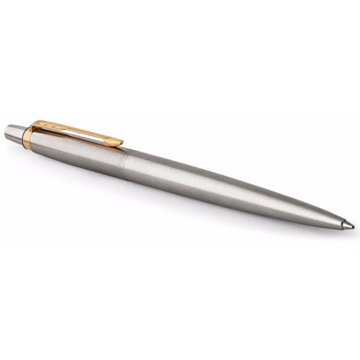 Parker Bolígrafo Jotter Acero Inoxidable con Adornos Dorados 2 Parker Bolígrafo Jotter Acero Inoxidable con Adornos Dorados 2
