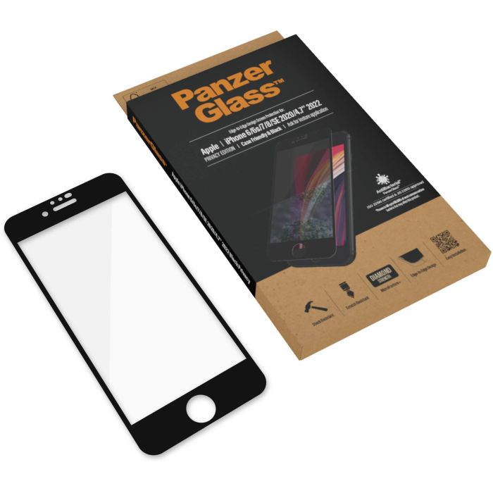 PanzerGlass E2E f. iPhone 6/7/8/SE 2020/2022. CF. Black 4 PanzerGlass E2E f. iPhone 6/7/8/SE 2020/2022. CF. Black 4