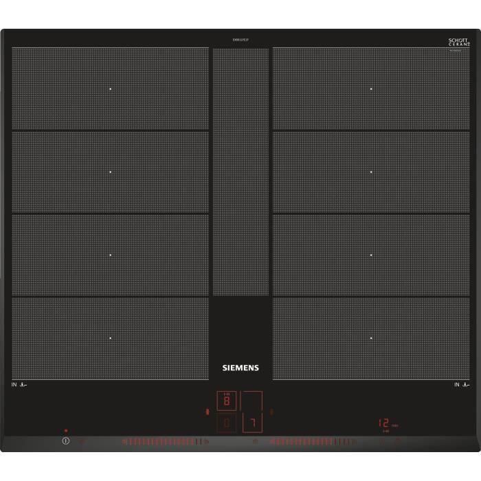 Placa de inducción de 60 cm - SIEMENS - 4 fuegos - 59,2 x 52,2 cm - Negra - IQ700 - EX651LYC1F 5 Placa de inducción de 60 cm - SIEMENS - 4 fuegos - 59,2 x 52,2 cm - Negra - IQ700 - EX651LYC1F 5