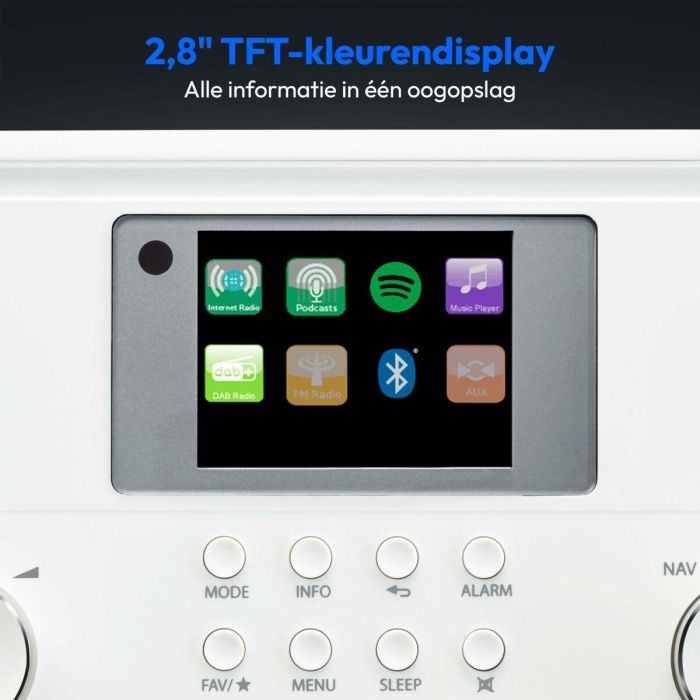 Medion MED1717434079310 Radio por Internet DAB+ Bluetooth 2 x 10 W RMS Blanco 8 Medion MED1717434079310 Radio por Internet DAB+ Bluetooth 2 x 10 W RMS Blanco 8