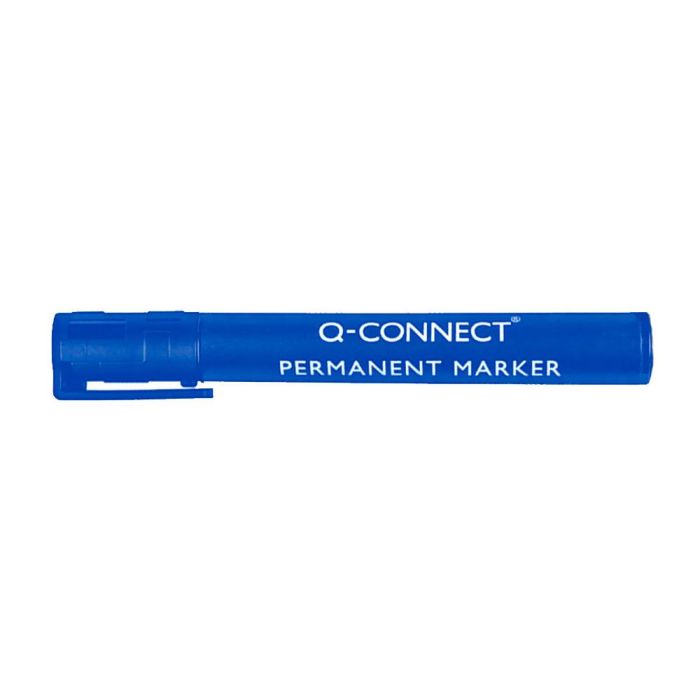 Rotulador Q-Connect Marcador Permanente Azul Punta Redonda 3 mm 10 unidades 3