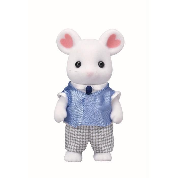 Sylvanian Families 5308 Marshmallow Mouse Family - 4 Figuras Articuladas Vestidas (Mamá, Papá, Hijo, Hija) 1