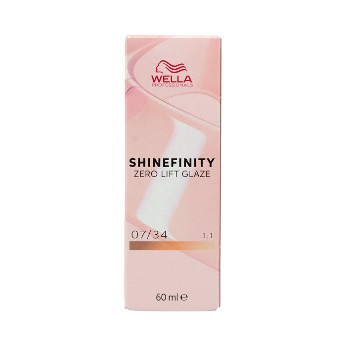 Wella Tinte Semipermanente Shinefinity 07/34 60ml - Coloración Ultrabrillante Efecto Esmaltado Sin Amoníaco