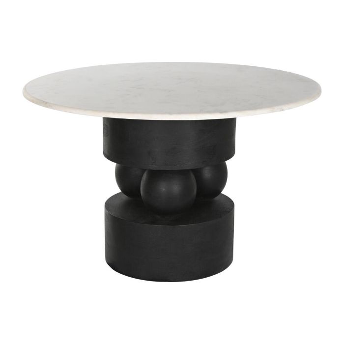 Mesa de Comedor Home ESPRIT Mármol Madera de mango 120 x 120 x 76 cm Mesa de Comedor Home ESPRIT Mármol Madera de mango 120 x 120 x 76 cm