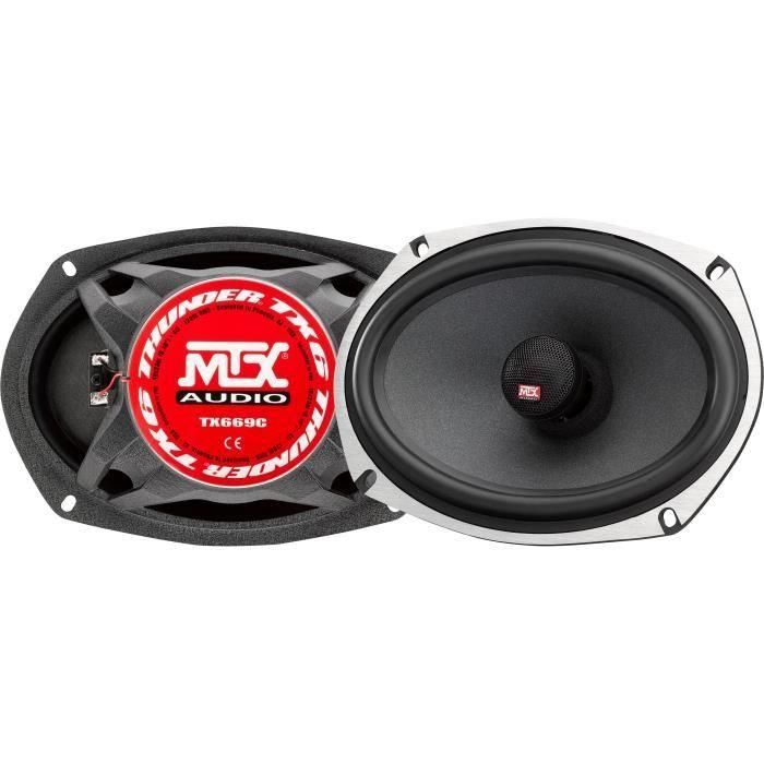 MTX TX669C Altavoces Coaxiales 16x23cm (6x9") 2 Vías 120W RMS 4 Ohmios Alta Gama Chasis Aluminio Tweeter Neodimio Seda MTX TX669C Altavoces Coaxiales 16x23cm (6x9") 2 Vías 120W RMS 4 Ohmios Alta Gama Chasis Aluminio Tweeter Neodimio Seda