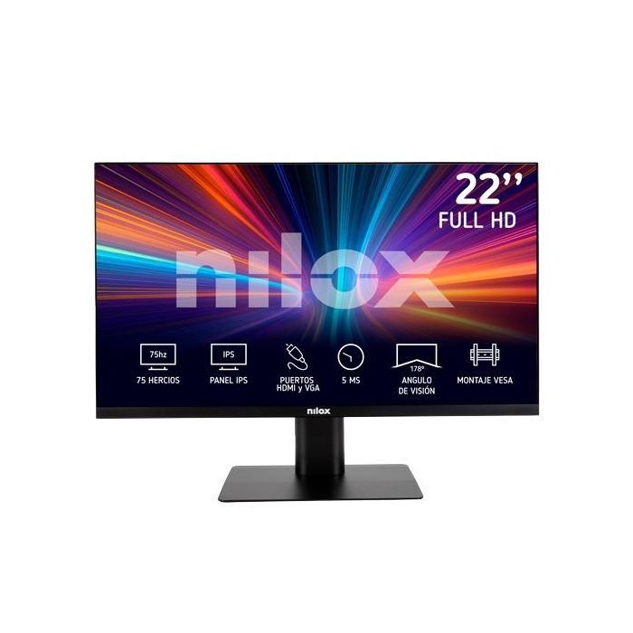 Nilox NXM22FHD11 Monitor 21.5" Full HD, IPS, 75Hz, 5ms, HDMI/VGA, 100x100mm VESA Nilox NXM22FHD11 Monitor 21.5" Full HD, IPS, 75Hz, 5ms, HDMI/VGA, 100x100mm VESA