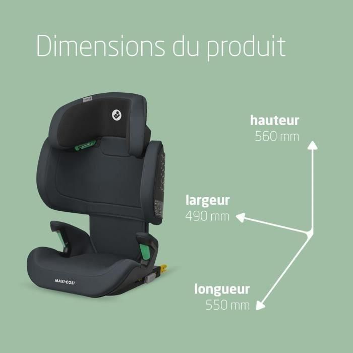 MAXI-COSI Silla de coche Rodifix M I-Size, Grupo 2/3, Isofix, Escalable, de 15 a 36kg, de 3,5 a 12 años, Gris Básico