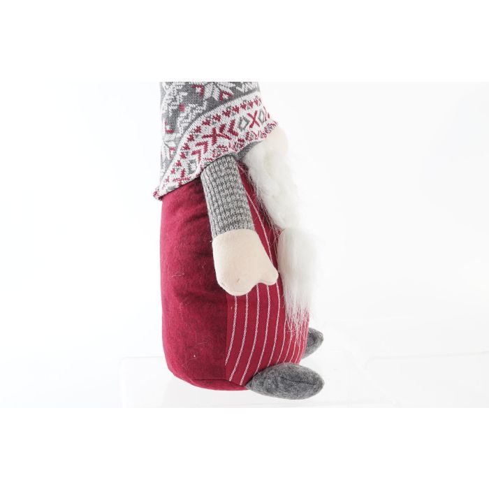 DKD Home Decor Figura Navidad Tradicional Rojo Gris Poliester 14 x 58 x 24 cm (2 Unidades) 2