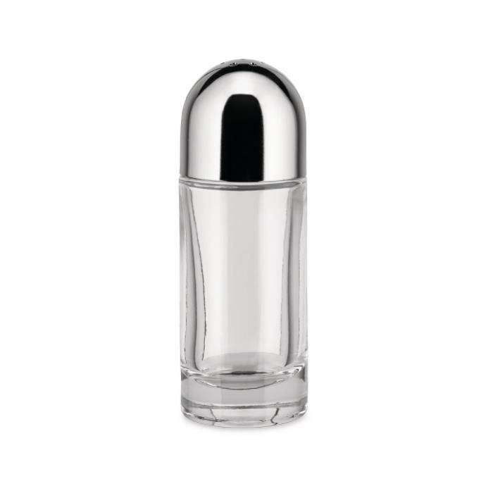 Alessi 5075 Ettore Sottsass Salero en Acero y Cristal - Diseño de Mesa 0 Alessi 5075 Ettore Sottsass Salero en Acero y Cristal - Diseño de Mesa 0