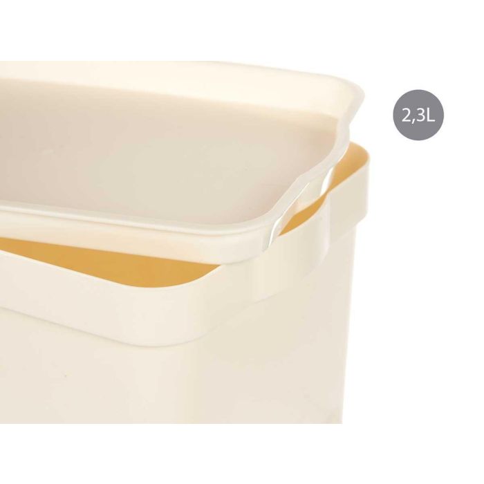 Caja Plastico Con Tapa 2,3L Crema Kipit 13X11CM (24 Unidades) 3 Caja Plastico Con Tapa 2,3L Crema Kipit 13X11CM (24 Unidades) 3