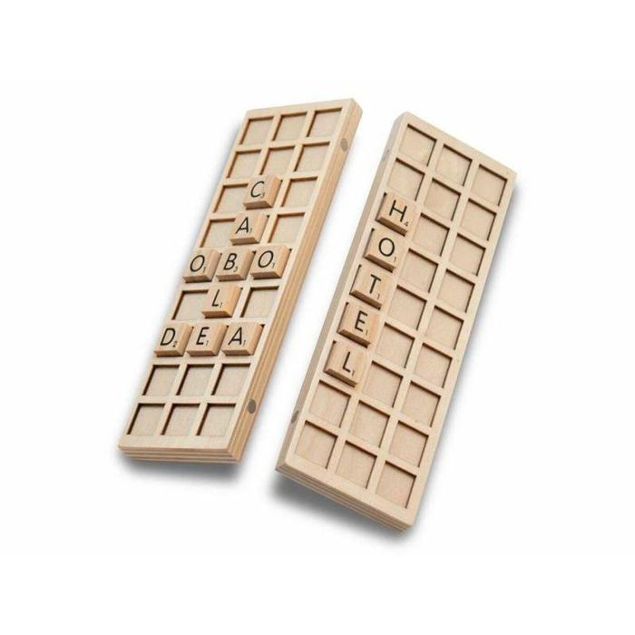 Juego formapalabras travel metal box (100 % madera fsc) 5 Juego formapalabras travel metal box (100 % madera fsc) 5