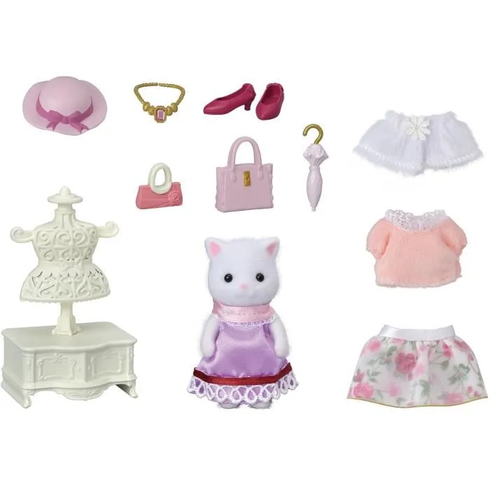 Sylvanian Families 5461 La maleta de moda y la gran hermana Gato persa 2 Sylvanian Families 5461 La maleta de moda y la gran hermana Gato persa 2