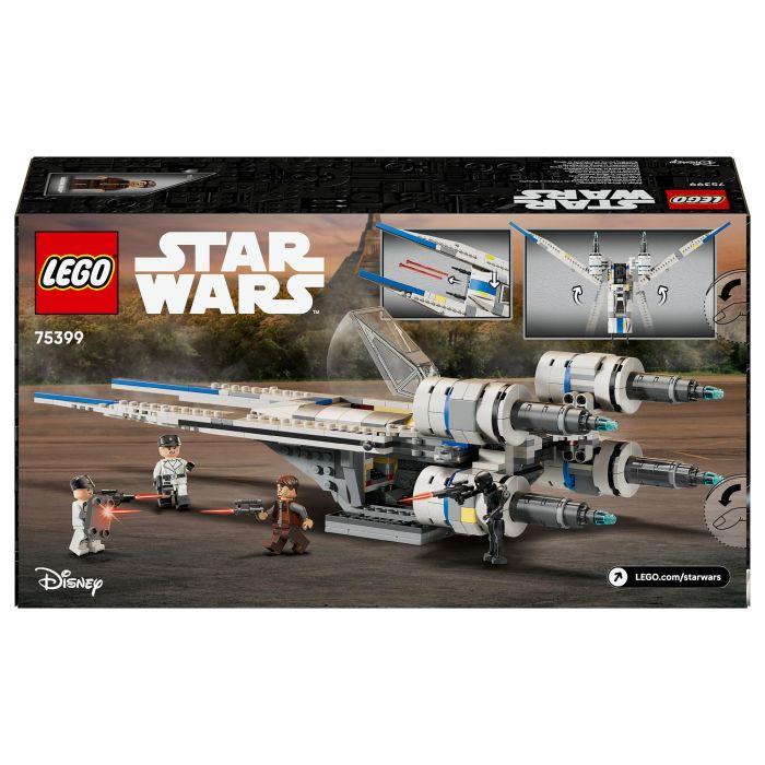Lego Star Wars 75399 Caza Estelar Ala-U de la Alianza Rebelde Andor Set de Construcción para Niños de 8 Años en Adelante