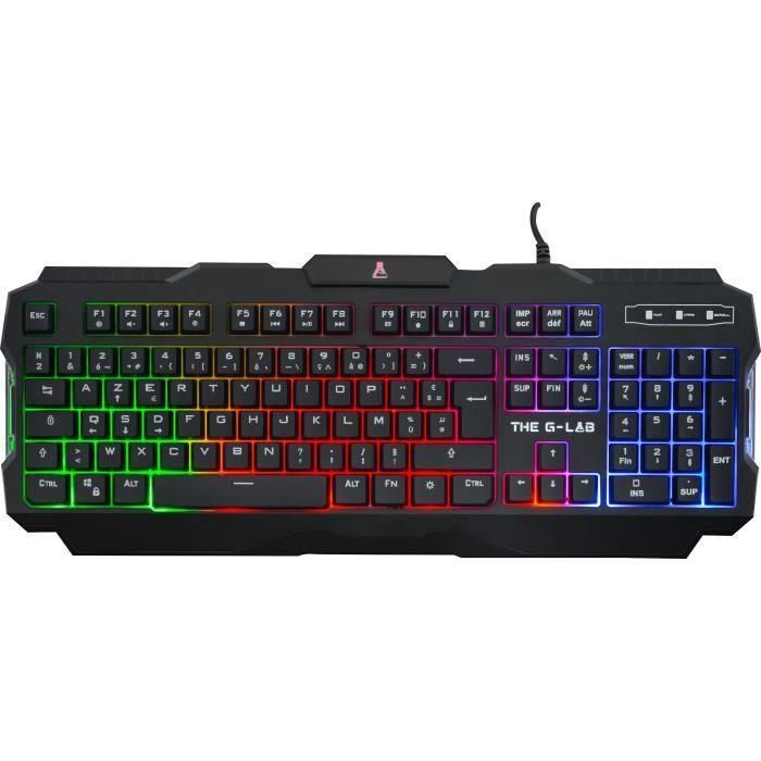 THE G-LAB COMBO ARGON Teclado retroiluminado FR Rendimiento + mouse Recubrimiento suave al tacto + auriculares KORP 100 + alfombrilla antideslizante 2 THE G-LAB COMBO ARGON Teclado retroiluminado FR Rendimiento + mouse Recubrimiento suave al tacto + auriculares KORP 100 + alfombrilla antideslizante 2