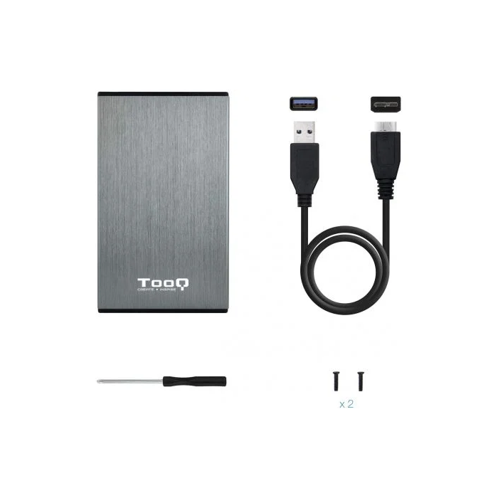 CAJA HDD TOOQ TQE-2527G 2.5'' SATA USB3.0/3.1 9,5MM GEN1 GRIS 3 CAJA HDD TOOQ TQE-2527G 2.5'' SATA USB3.0/3.1 9,5MM GEN1 GRIS 3