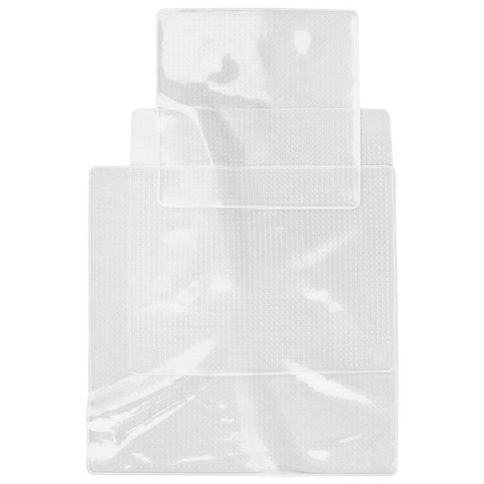 Cook Concept Juego de 3 Tapas de Silicona Estirables para Recipientes, Reutilizables, 3 Tamaños (22, 26, 30 cm) 2