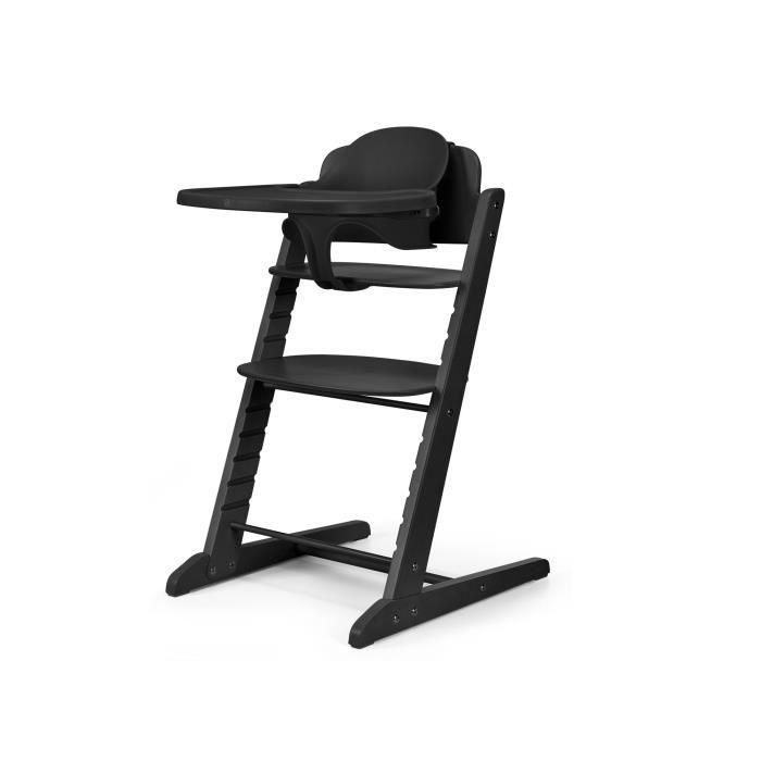 Cybex CYB4063846528202 Trona Iris de madera 3 en 1 con set de bebé y bandeja, color negro 2