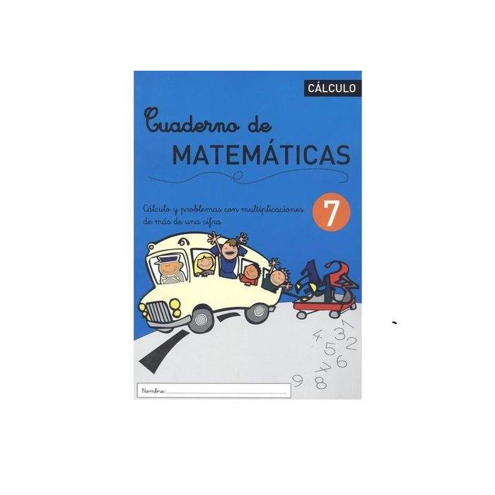 Cuaderno Rebost (Cas.) Matematicas Nº 7 (Set de 5)