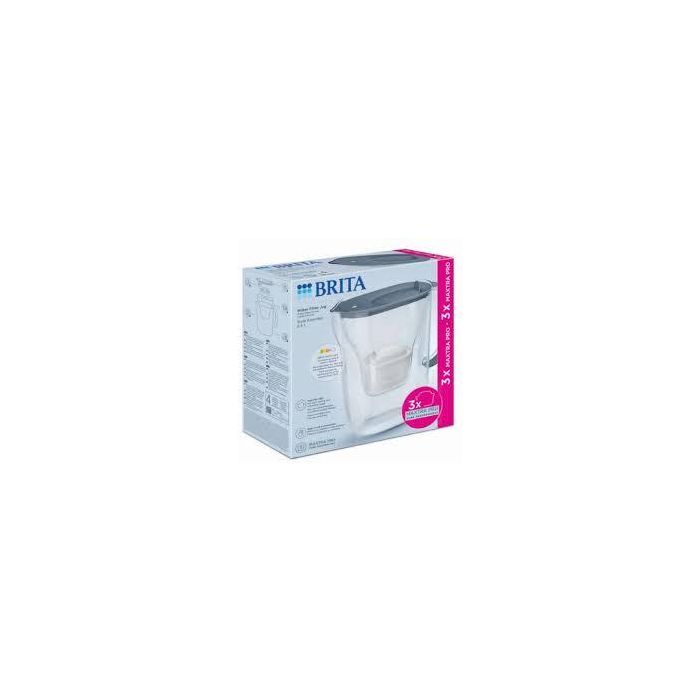Brita Jarra Style Essential 2,4L Azul/Gris + Pack 3 Filtros Maxtra Pro
