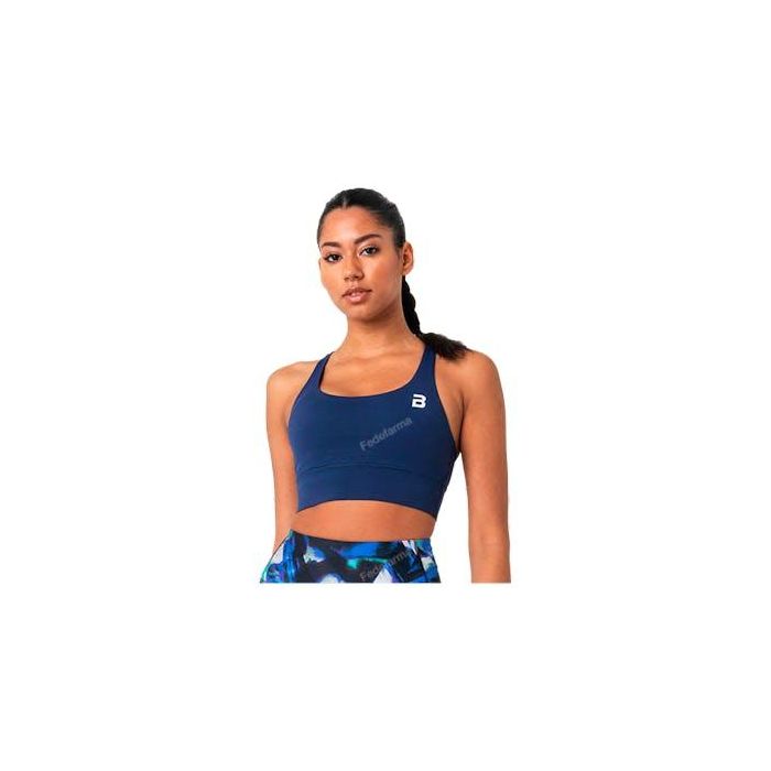 Bella Female Bra With Cross Strap Ink Blue L Bella Female Bra With Cross Strap Ink Blue L