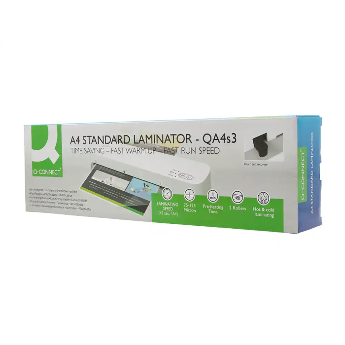 Q-connect KF19092 Plastificadora Din A3 Estándar 2 Rodillos hasta 125 mc 12