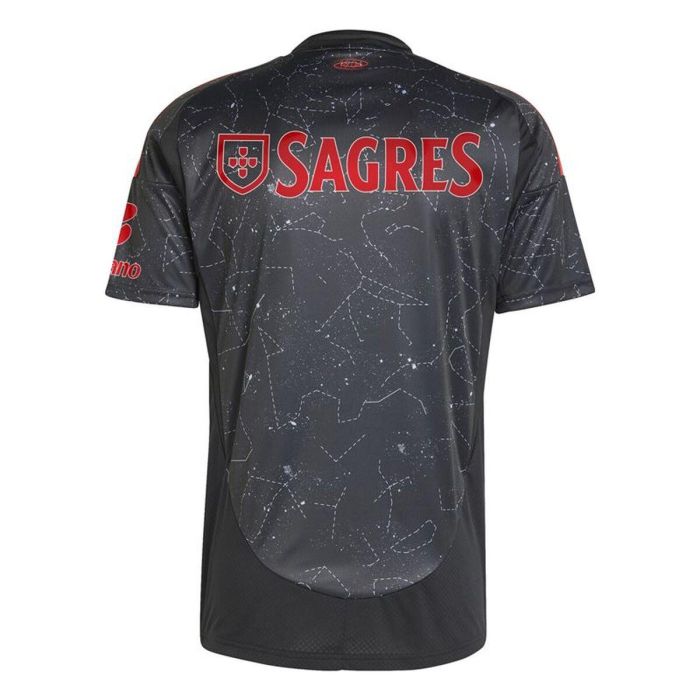 Camiseta de Fútbol de Manga Corta Hombre Adidas SLB Benfica Negro L 2